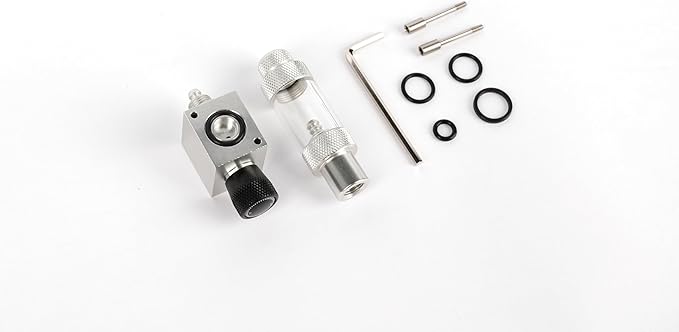 LANDEN AverVita Manifold Block for CO2 Regulator Advance, Expandable Manifold Blocks with Integrated Bubble Counter and Precision Needle Valve