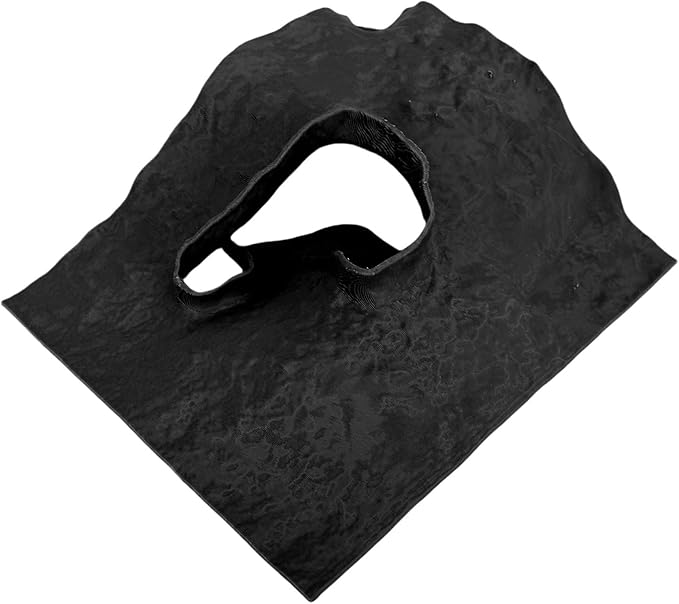 Zerodis 3D Aquarium Cave Decor Ornaments Rock Decor Small Fish Bowl Hide Decoration Exquisite Fish Landscape Hideaway Ornament for Home 3D Aquarium Cave (Black)