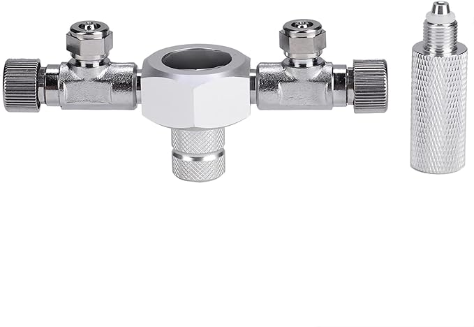 KIMISS Multi Ways Distributor Aquarium Regulator CO2 Splitter Valve Fish Multi Ways Distributor (2 Passes)