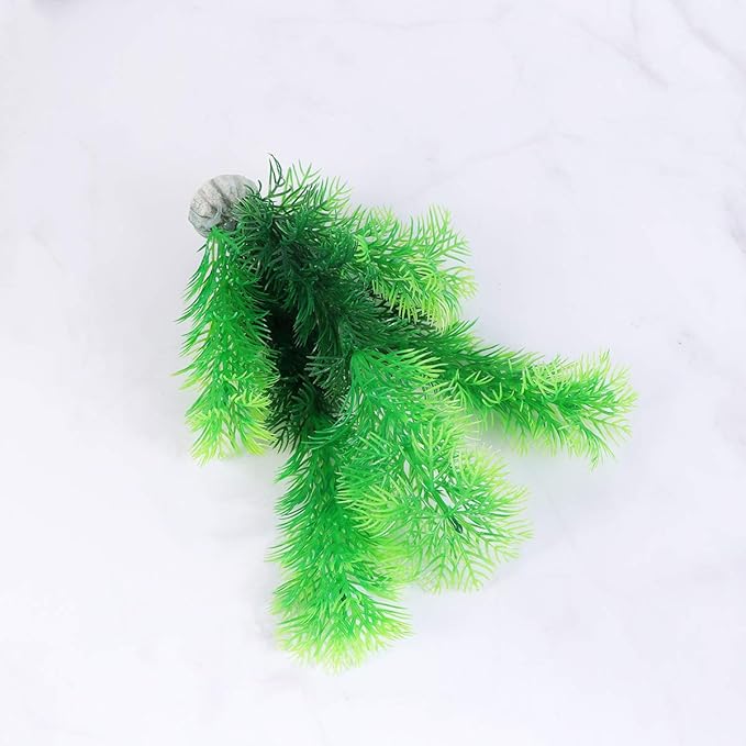 5 Pcs Artificial Plastic Plant Green Aquarium Fish Tank Underwater Plant