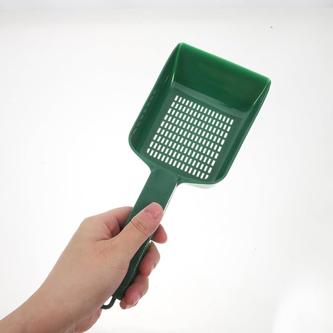 Kisangel Convenient Fish Tank Sand Shovel Tool for Gravel Cleaning Ergonomic Handle Plastic Design for Easy Maintenance of Aquariums and Sand Tanks