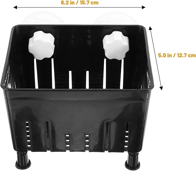 Betta Fish Tank 1 Set of Aquarium Fish Box Hatching Incubator Box Nursery Aquarium Spawning Incubator for Tank Black