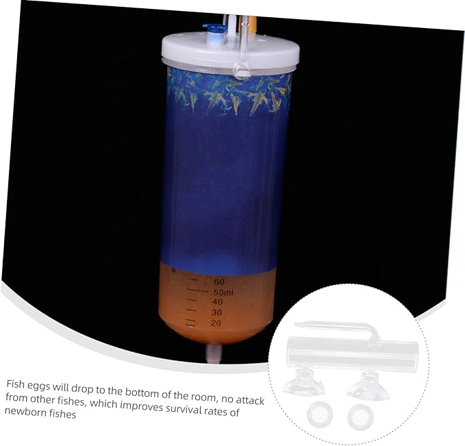1 Set Fish Tank Incubator Glass Aquarium Fishing Tumbler Glass Containers Fish Hatchery Incubator Box Breeder Container Case Set