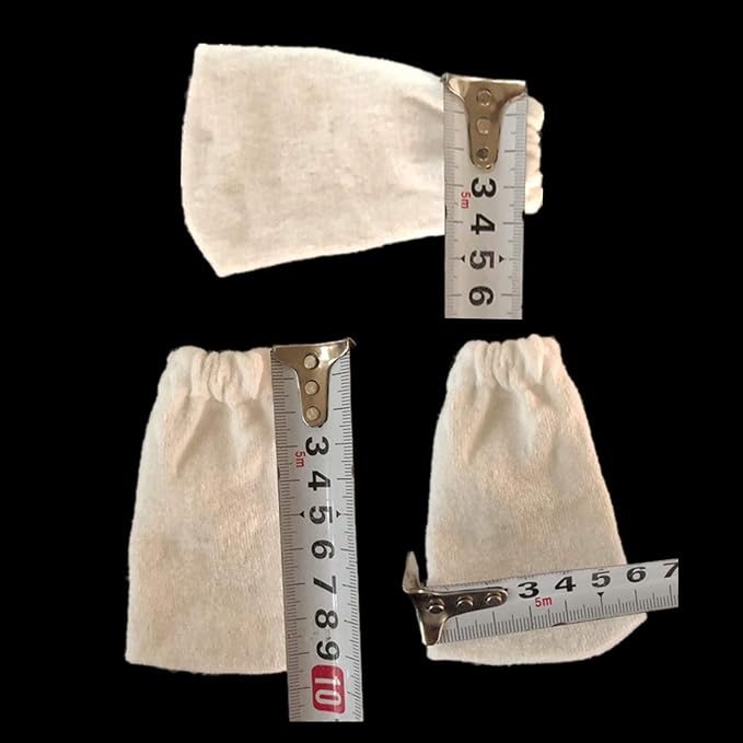 Suxgumoe Fish Tank Filter Bags, 10 Pcs Elasticated Cotton Aquarium Filter Bags for Water Changer Aquarium Battery Powered Gravel Cleaner
