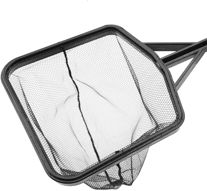 Aquarium Fish Net, Lightweight Nylon Aquarium Shrimp Net Fish Fishing Net Fish Net Mesh Fish Catching Mesh Tool with Plastic Handle