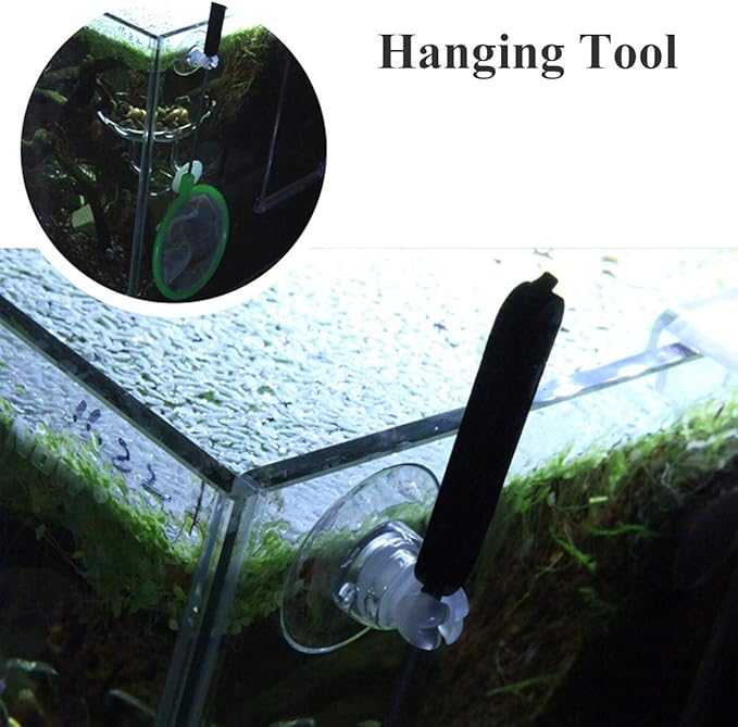 Aquarium Suction Cup Clips Air Tube Holders for Fish Tank,10 Pieces, Fit Tube/Lighting Wire Outer Diameter 0.2-0.23 Inch.