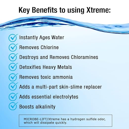 MICROBE-LIFT Xtreme Water Conditioner Treatment for Aquariums and Fish Tanks, All-in-One Treatment for Freshwater and Saltwater Fish Aquarium, 64 Ounces