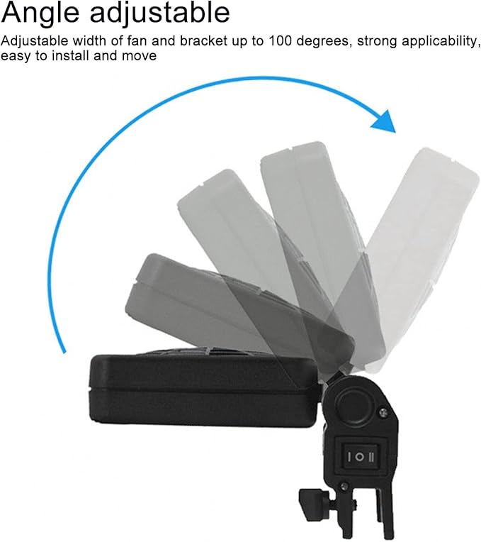 Zerodis Aquarium Cooling Fan, Adjustable Wind Speed Mini Fish Cooling Fan US Plug 100‑240V, Power Saving Mute Cooling Fan Small Crab Shape Fan Aquarium Chiller Fan(1 Fan)