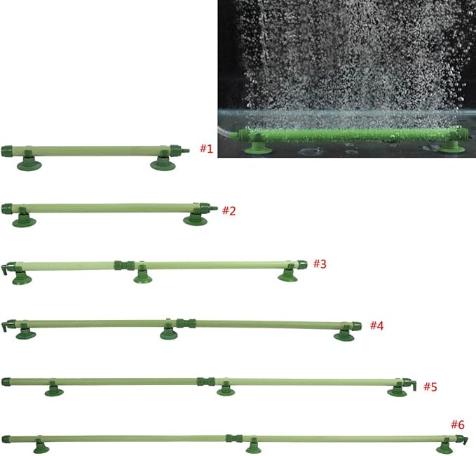FILFEEL 1 pcs Aquarium Bubble Wall Air Diffuser Curtain Tube Aeration Pump Multi Sizes Decorations for Fish (14 inch)