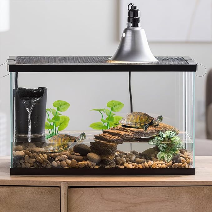 3-Pack Artificial Aquarium Plants Set - 2×6 inch & 1×5 inch Realistic Plastic Fish Tank Decor with Weighted Base for Betta Tanks, Aquascaping, Reptile Terrariums