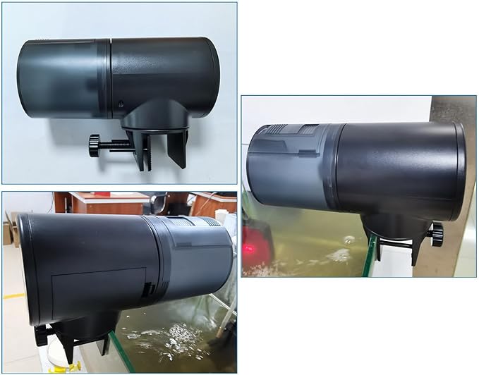 Rechargeable Aquariums Fishes Feeders Automatic Regulable Timers for Holiday Use with 200ml Food Dispenser