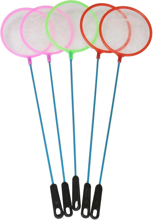 Aquarium Fish Net Super Dense Brine Shrimp Sieve Fish Net Sieve Plastic Aquarium Fish Net (Random Color) 5PCS