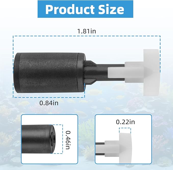 Impeller Assembly Compatible with AquaClear 50 Power Filter, A634 Aquarium Filter Part for Fluval Fish Tank Pump System