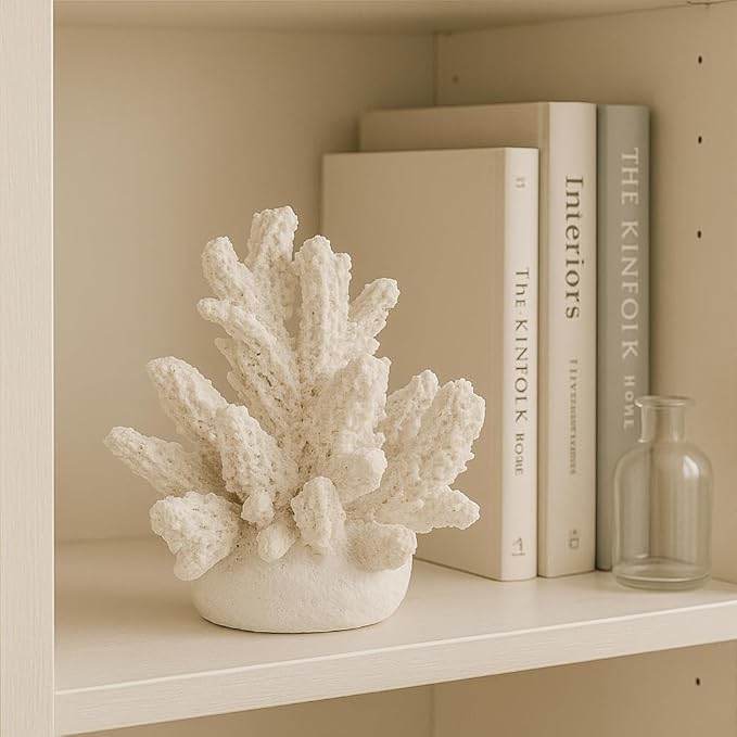Large Aquarium Decor Coral Ornament Decorations Fish Tank Landscape, White Coral