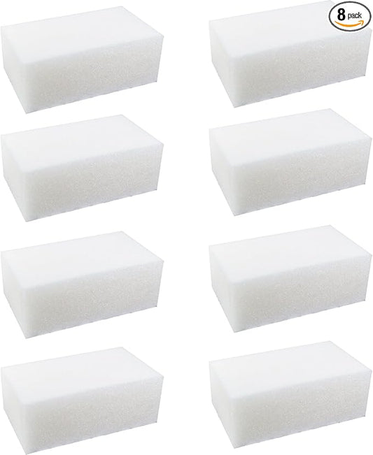 8-Pack Sponge Filter Media Pad Replacement, Compatible with Aqua Clear 70 Gallon, Fits for 40-70 Gallon Aquariums, Enhanced Foam Insert for Filtration, Fish Tank Filter Media