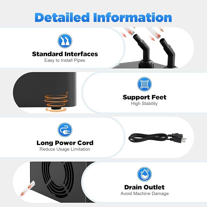 160L/42Gal Water Chiller Cooling System, 110V Aquarium Chiller Fish Tank Chiller Air-cooled Fish Tank Water Cooling System Aquarium Water Chiller for Home, Fish Market, Coral Shrimp Farming