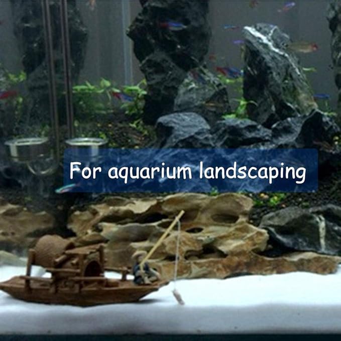Oncpcare 1.1lb Natural Decorative Real Aquarium Sand, Aquarium Landscaping Decorative Gravel Rock, Decoration Ornament for Aquarium Fish Turtle Tank