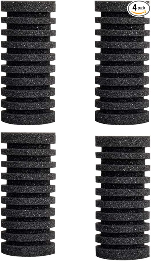 hygger Pack of 4 Replacement Sponges for Aquarium Double Sponge Filter (S)