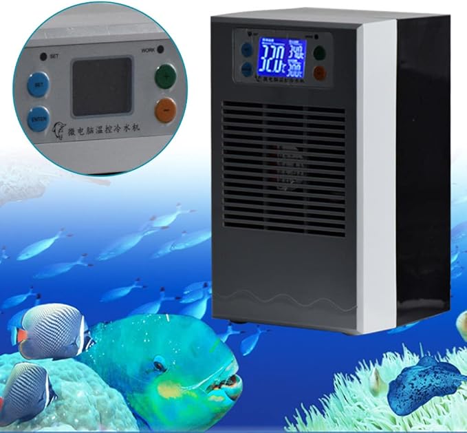 DNYSYSJ Aquarium Chiller, 10 Gallon Fish Tank Cooler, Compact, Quiet, 35L, Intelligent Temperature Control