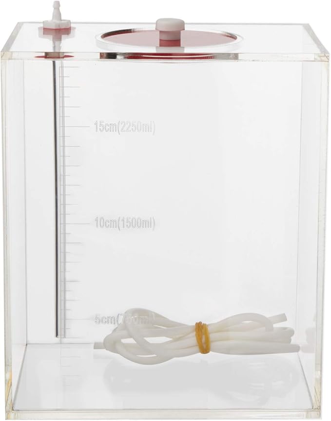 Aquarium Choice Acryli Made Liquid Storage Bucket Dosing Pump Reservoir Container (6.3 * 4.25 * 7.28 Inch;2500ml/2.5L)