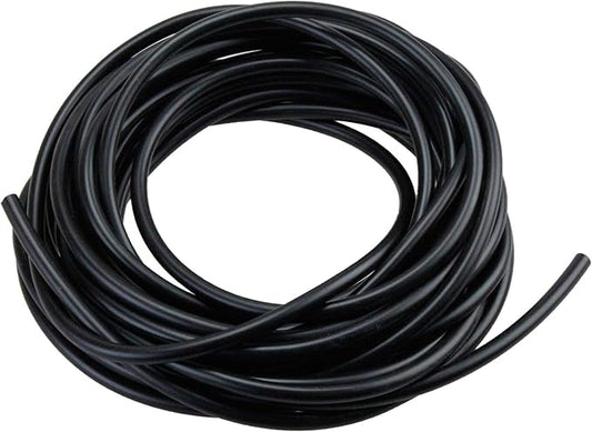 AQUANEAT 25 Feet Aquarium Airline Tubing, Standard 3/16” Black Tube for Fish Tank Air Pump Flexible Hose for Hydroponics and Ponds