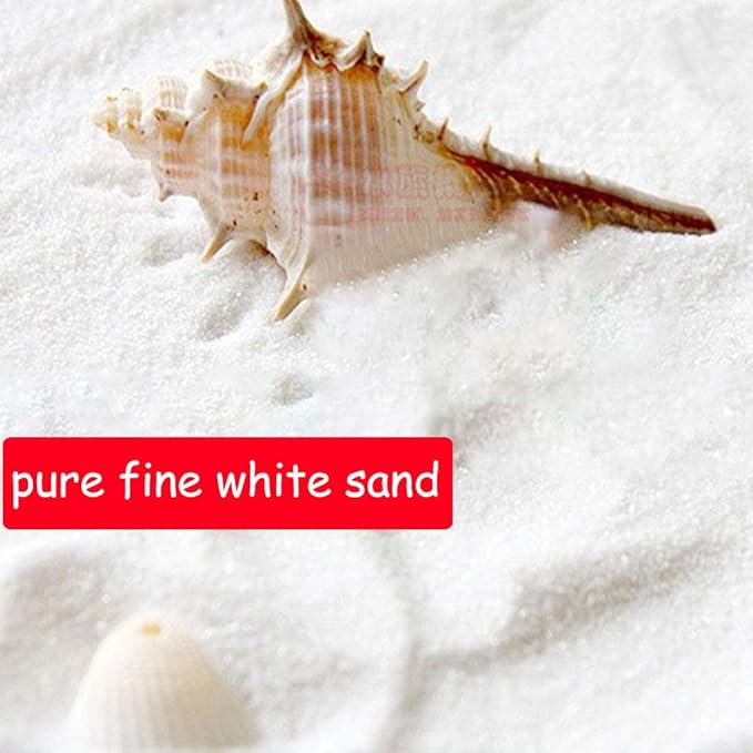 Oncpcare 1.1lb Natural Decorative Real Aquarium Sand, Aquarium Landscaping Decorative Gravel Rock, Decoration Ornament for Aquarium Fish Turtle Tank