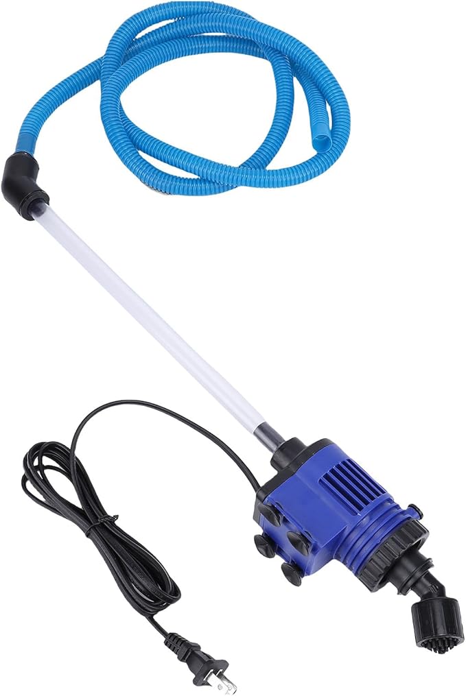 Zunate Electric Aquarium Vacuum Gravel Cleaner, 16W Fish Tank Water Changer for Sand Washing and Waste Removal with Powerful Filtering Pump, 110V Plug Tool (US Plug 110V)
