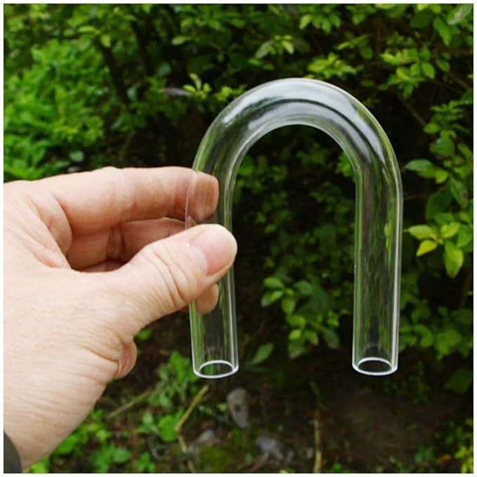 U-Shape Connector, 20~32mm Aquarium Fish Tank U-Shape Air Tube Fittings Clear U-Tube Acrylic Pipe(O.D 25mm,1Pc)