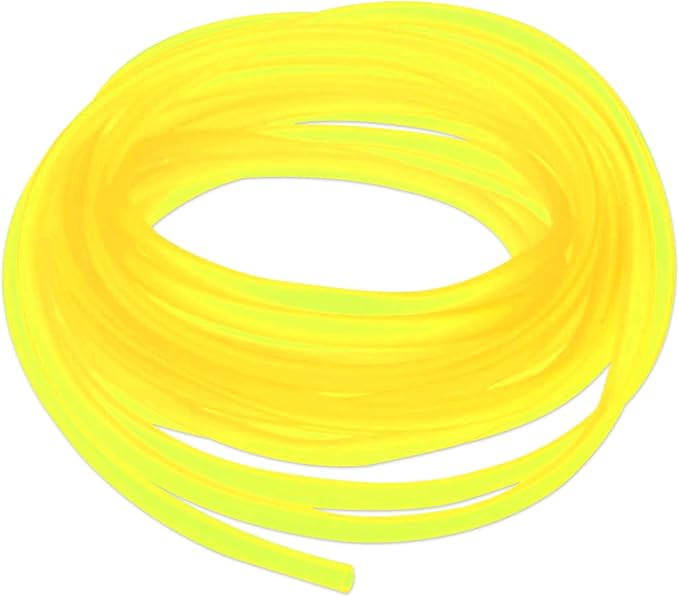 Airline Tubing for Aquarium 16.4 Feet Rubber Fish Tank Air Tubing Standard Colorful Aquarium Hose for Air Pump Black Yellow Green Red Blue (Yellow)