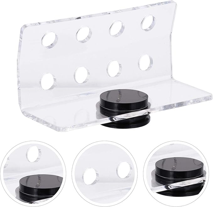 balacoo Magnetic Coral Rack Acrylic 8 Hole Coral Frag Holder Aquarium Fish Tank Coral Stand Support for Aquarium Fish Tank Supply