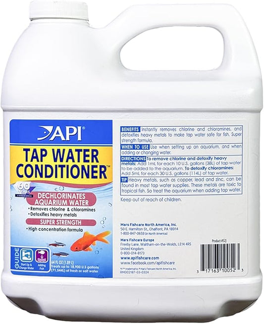 API TAP WATER CONDITIONER Aquarium Water Conditioner, 64-Ounce,White
