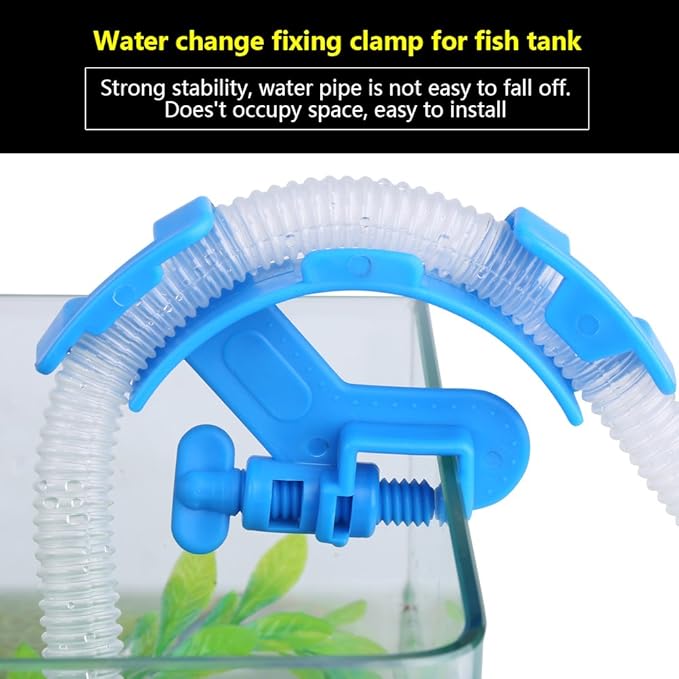 FILFEEL Aquarium Hose Holder, Adjustable Mounting Clip Water Pipe for Mount Tube Plastic Fish Filter and Fixed Clamp Clip