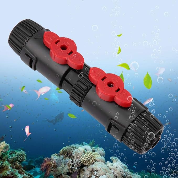 Aquarium Connector Adapter Fish Hose Pipe Quick Release Connector Water Control Valve Connector Adapter Aquarium Filter Connector(12-16mm)