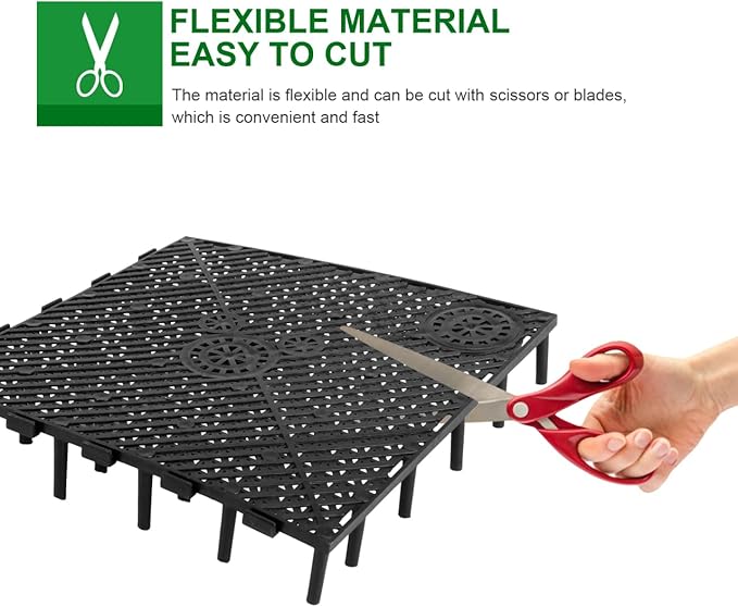 TEHAUX 20pcs Aquarium Undergravel, Undergravel Filter Aquarium Divider Tank Fish Tank Bottom Plate PVC Splicing Clapboard Bottom Fish Divider Stand for DIY Filtration in Aquascaping