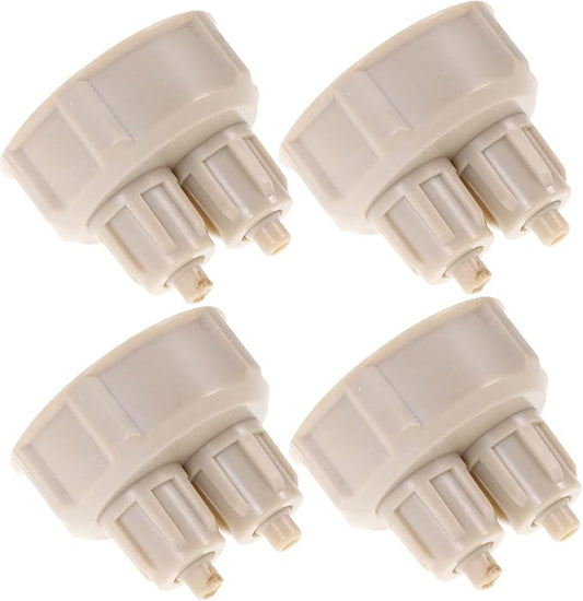 4pcs DIY Reactor Aquarium Accessories OUL Diffuser Accessories Co2 Generator Cap Co2 Quick Screw Cap Aquarium Co2 System Cap Bottle Cap Carbon Dioxide Bottle Cap DIY Air