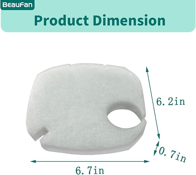 16 Pcs Fit Pondforse and AMOSIJOY 172/225/265GPH/264GPH Aquarium External Filter and Coospider-repta Aquarium Filter, 6 White Floss, 2 Coarse Filter Pads, 2 Coconut Shell Carbon, 2 Ceramic Rings&4 Bag