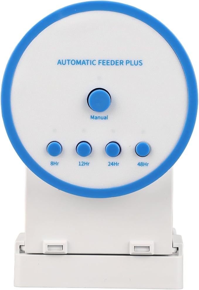 Automatic Fish Food Dispenser Adjustable Timing Intellect Fish Feeder for Fish Aquariums, Battery Powered, Great for Busy People