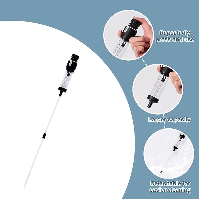 Aquarium Siphon Cleaner for Waste Remover Coral Feeder Fish Feeder, Upgraded 21inch Aquarium Siphon Pipette Sand Cleaner, Fish Tank Feeding Tube