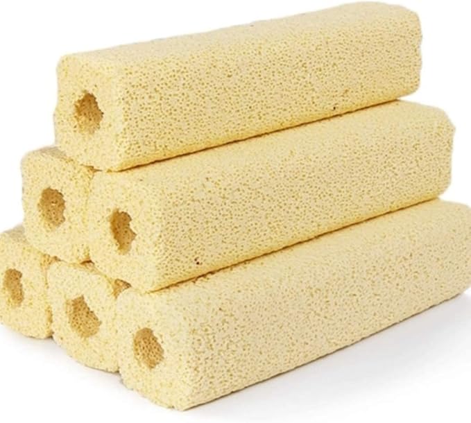 Wave Point 6.2-Inch Long Large Aquarium Filter Media, Ceramic Bio Media Blocks for Sump Tank Pond Fish Tank Media 7.9 LBs 40-Pack