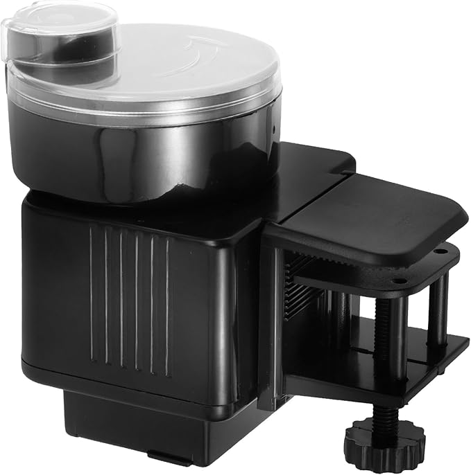 Luxshiny Automatic Fish Feeder Aquarium Fish Tank Feeding Tool Large Capacity Dispenser Timer Feeding Device for Small Tanks and Ponds