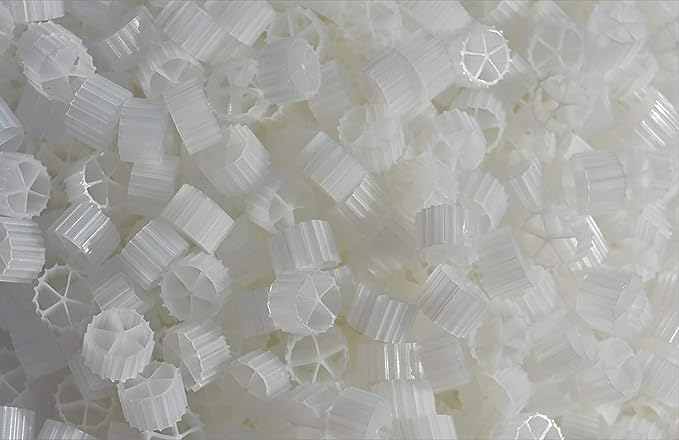 K2 Bio Media Plus Moving Bed Biofilm Reactor (MBBR) for Aquaponics, Aquaculture, Hydroponics - Ponds - Aquariums by Whole Koi Farm, (4 Cubic Feet)