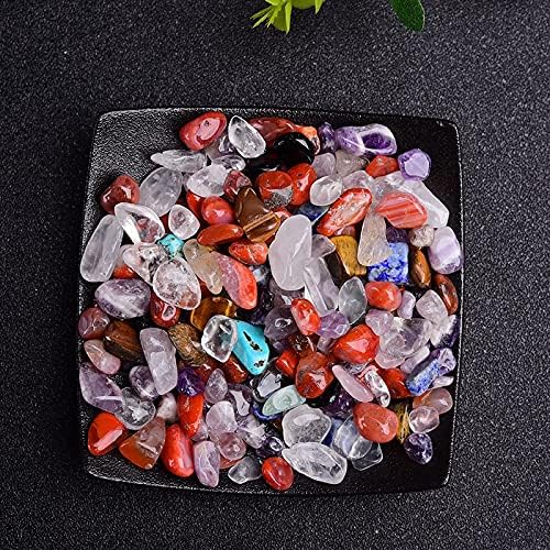 50/100g Natural Stones Gravel Crystals Chip Quartz Minerals Reiki Healing Tumbled Agates Specimen Gemstones Home Aquarium Decor (Color : Colorful Crystal, Size : 50g)