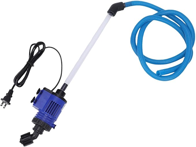 Zunate Electric Aquarium Vacuum Gravel Cleaner, 16W Fish Tank Water Changer for Sand Washing and Waste Removal with Powerful Filtering Pump, 110V Plug Tool (US Plug 110V)