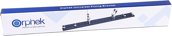 Orphek Universal Fixing Bracket Kit for Aquarium Illumination Easy Install and Cleaning, Anti-Rust, Heavily-Built, Multi-Functional Light Hanging Kit/L 18.11” x W 1.18” x H 0.31”