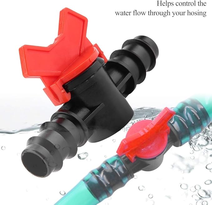 3 Sizes Plastic Fish Aquarium Water Control Valve Aquarium Air Control Lever Valve Distributor Splitter Pump Accessories Set (1/2)