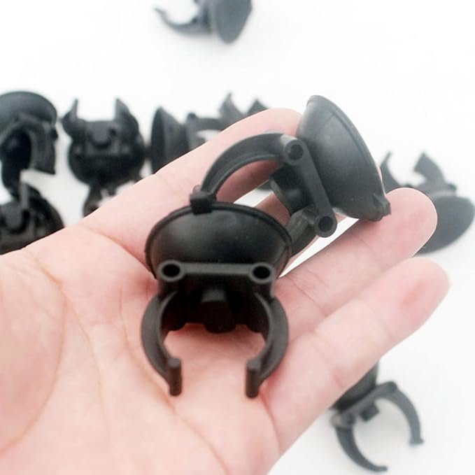 Heater Suction Cups for Aquarium Heaters Sucker with Clip Hose Tube Holders Clamps for Fish for Tank Accessories Easy to Aquarium Heater Suction Cups with Clips, Black