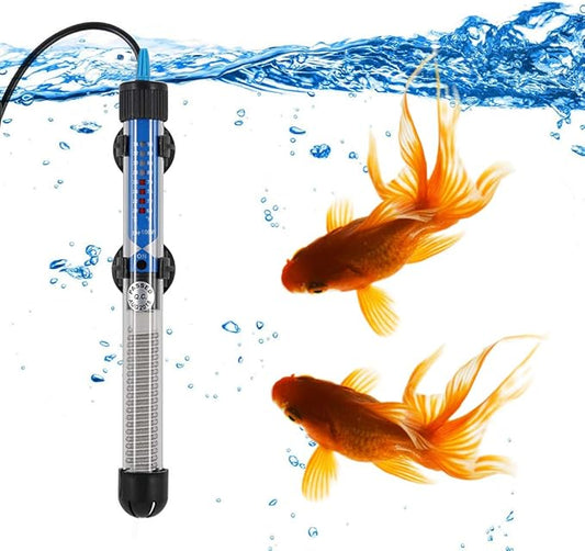 Mylivell Aquarium Heater Adjustable Submersible Fish Tank Heater Small Aquarium Heater Mini Fish Betta Turtle Tank Heater Thermostat 200W for 40-65 Gallon Suitable for Saltwater and Freshwater