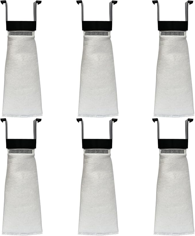 Set of 6 200 Micron Filter Bag Fit for Innovative Marine Fusion Pro 2 AIO 10/14/20/25/40L and Fusion AIO 15/20/25 Desktop Aquarium