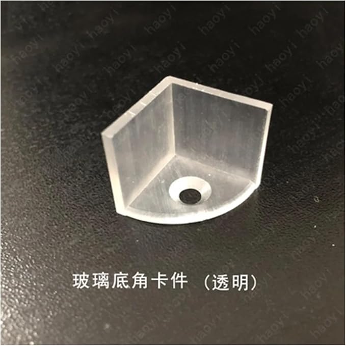 Thickened White Right-angle Bottom Corner Clip Fish Tank Glass Right-angle Fixed BUTTON TRANSPARENT