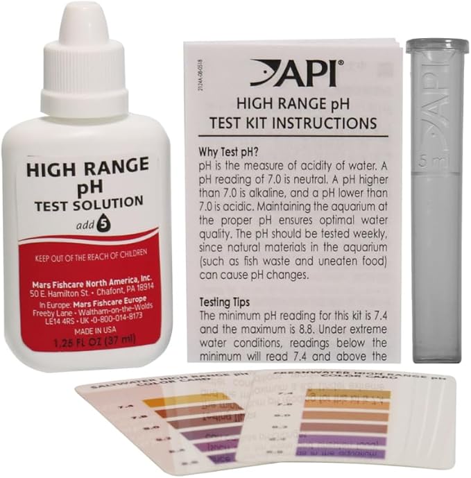 Api High Range Ph Test Kit For Fresh & Saltwater